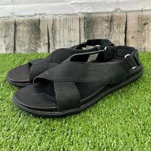 Merrell Sandals Around Town Sunvue Strappy Slingback J94134 Black Womens Sz 9